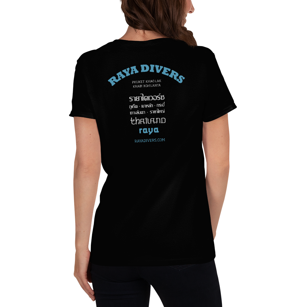 T-shirt Dam "GO DEEP OR GO HOME"