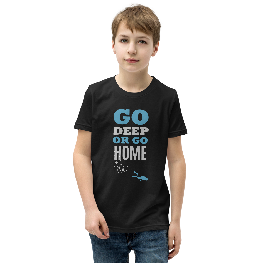 T-Shirt Ungdom "GO DEEP OR GO HOME"