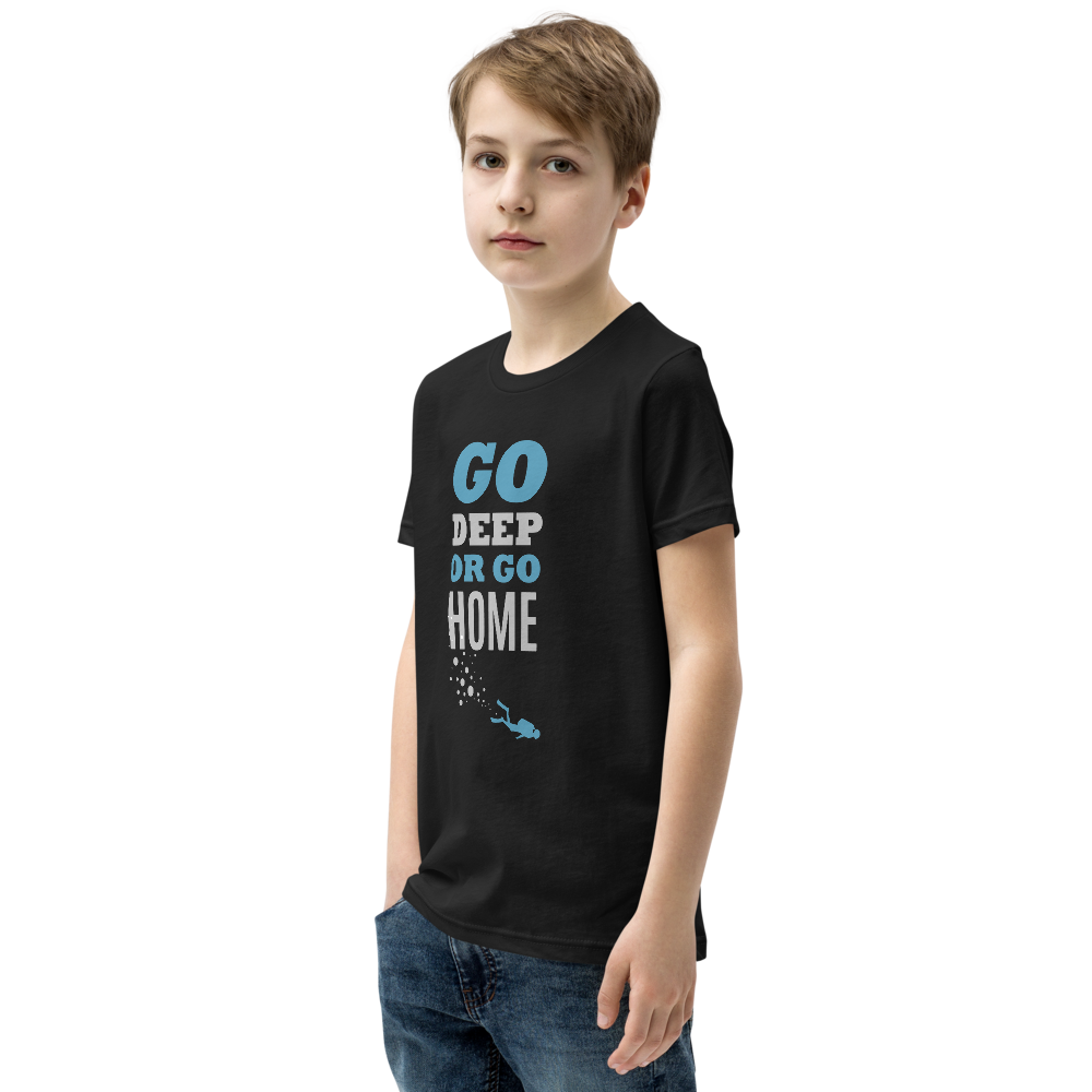 T-Shirt Ungdom "GO DEEP OR GO HOME"