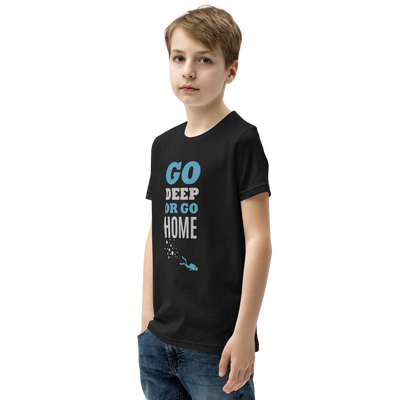 T-Shirt Ungdom "GO DEEP OR GO HOME"