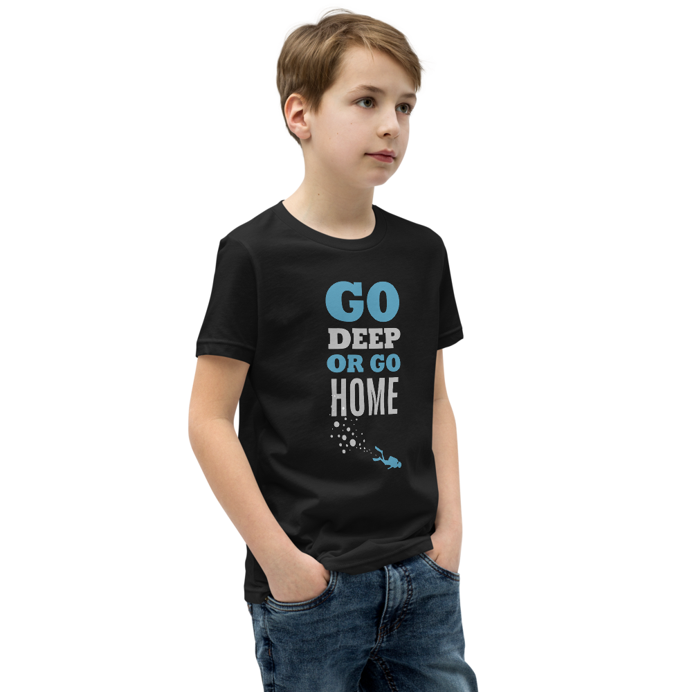 T-Shirt Ungdom "GO DEEP OR GO HOME"