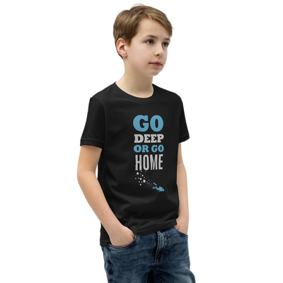 T-Shirt Ungdom "GO DEEP OR GO HOME"